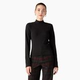 Dickies Women's Marysville High Neck T-Shirt - Black Size L (FLR23)