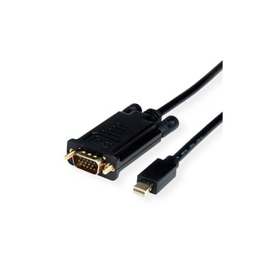 VALUE Kabel Mini DisplayPort-VGA, Mini DP ST - VGA ST, schwarz, 1 m