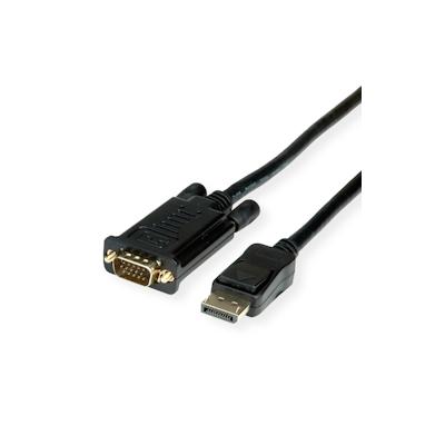 VALUE Kabel DisplayPort-VGA, DP ST - VGA ST, schwarz, 5 m