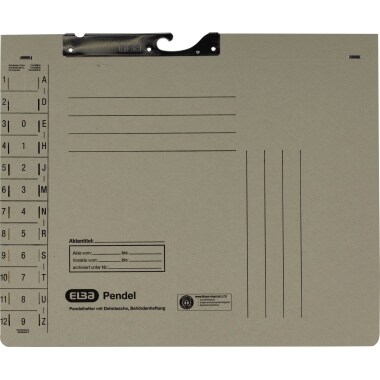 ELBA Pendelhefter 100570021 DIN A4 320g Amtsheftung Karton grau Image