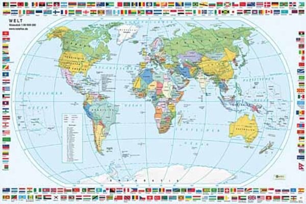 Veloflex Schreibunterlage Welt, 40 x 60 cm Image