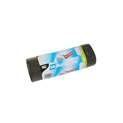 Starpak 20 Müllsäcke mit Zugband, LDPE 60 l 75 cm x 65 cm grau