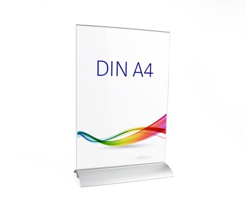 envigo Tischaufsteller »Aluminium Clip« DIN A4 hoch Image