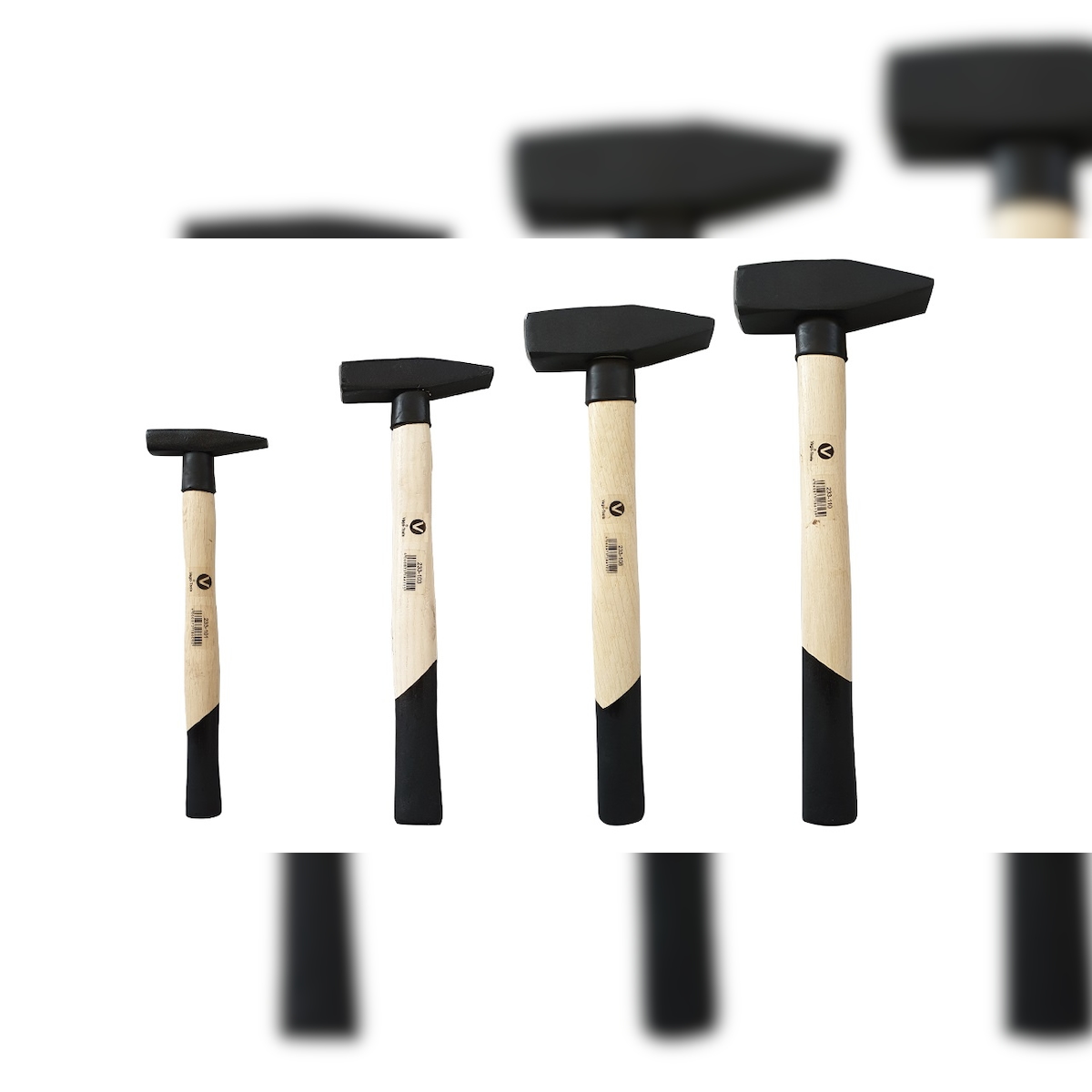 Vago-Tools Profi 4 tlg Set Schlosserhammer 200 300 800 1000g Image