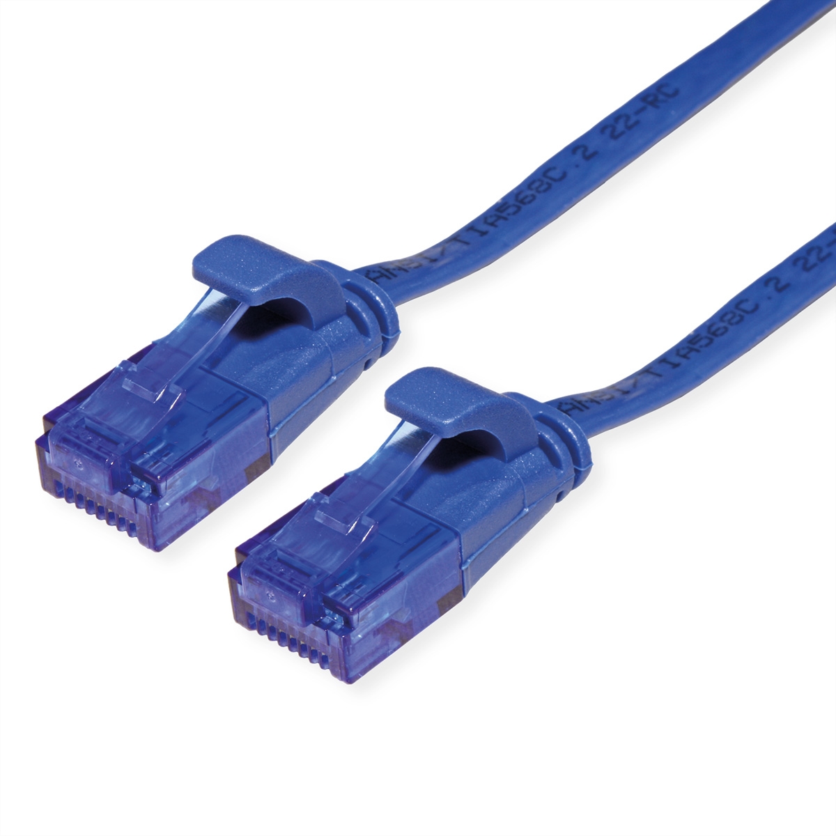 VALUE Patchkabel Cat.6A (Class EA) UTP, extra-flach, blau, 1,5 m Image