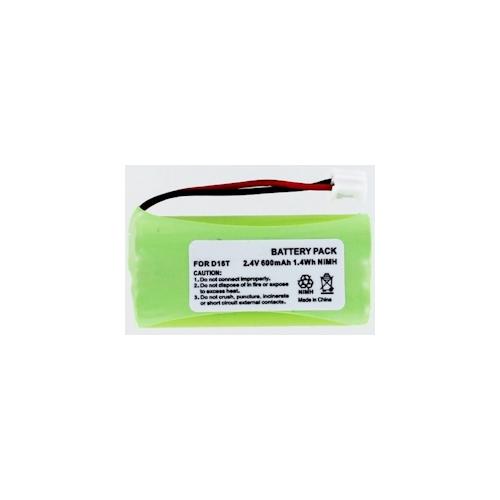 AGI Akku für Radioshack 43206 NiMH 2,4 Volt 600 mAh grün