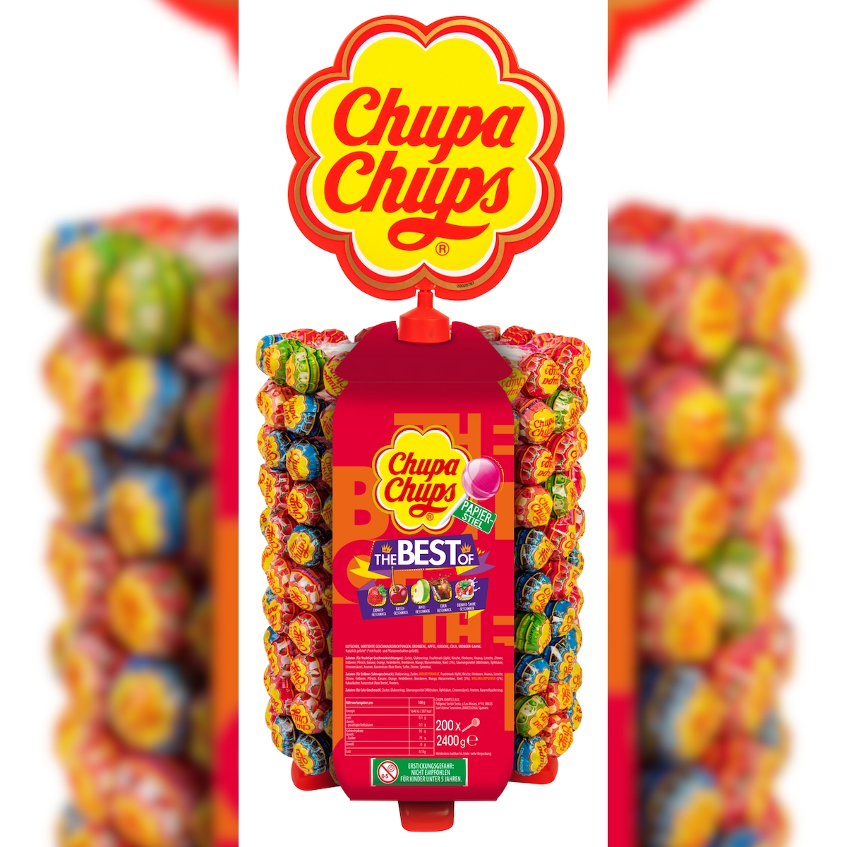 Chupa Chups Lutscherrad The Best Of 200 Lutscher (2,4 kg) Image