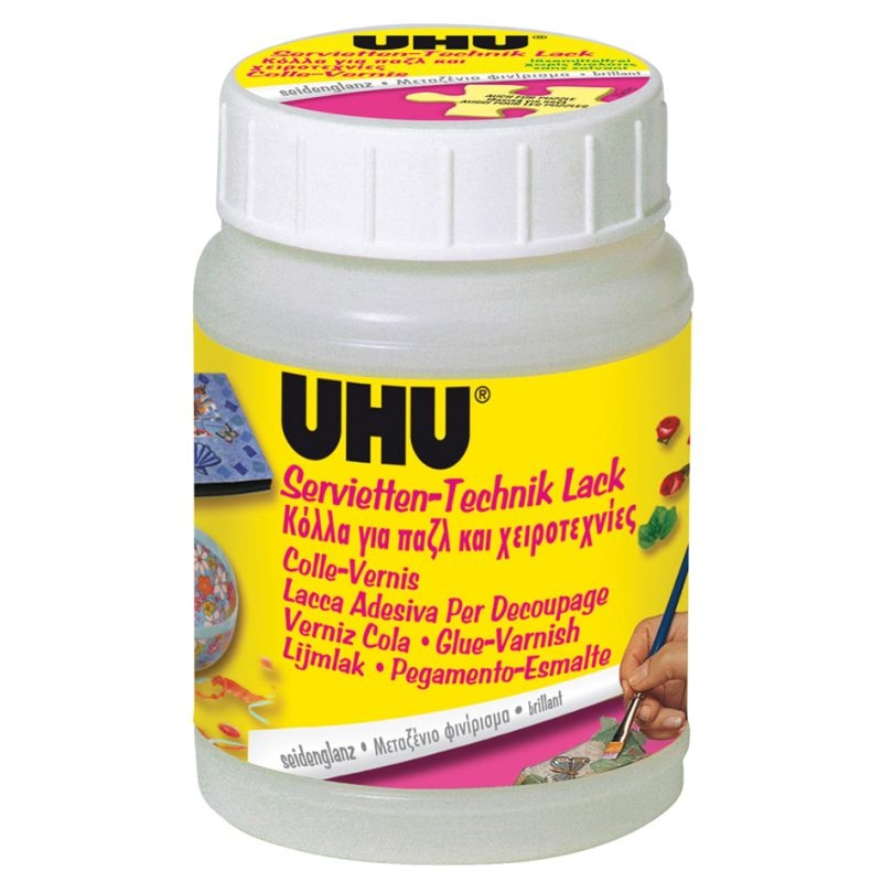 UHU Servietten-Technik-Lack, seidenglanz, Inhalt: 150 ml Image