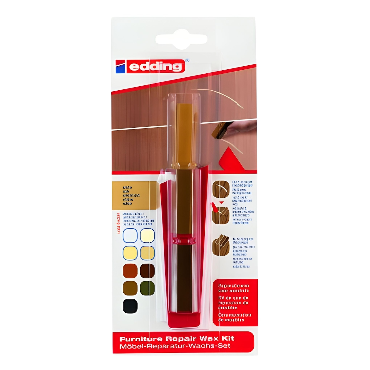 Edding Reparatur-Wachs Möbel 8901 Eiche 3er-Bl. Image