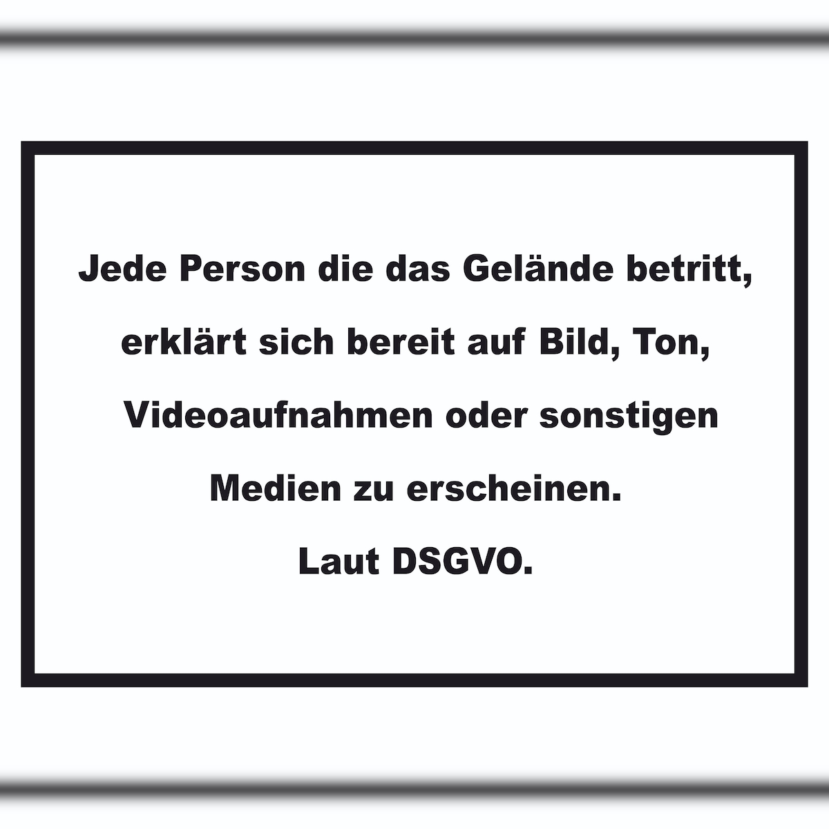 DSGVO Hinweis Schild Datenschutz A6 (105x148mm) Image