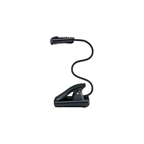 WEDO Leselampe mobil LED mit Batterien schwarz