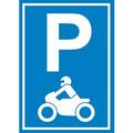 Motorrad Parkplatz Schild Biker Parkplatz A6 (105x148mm)