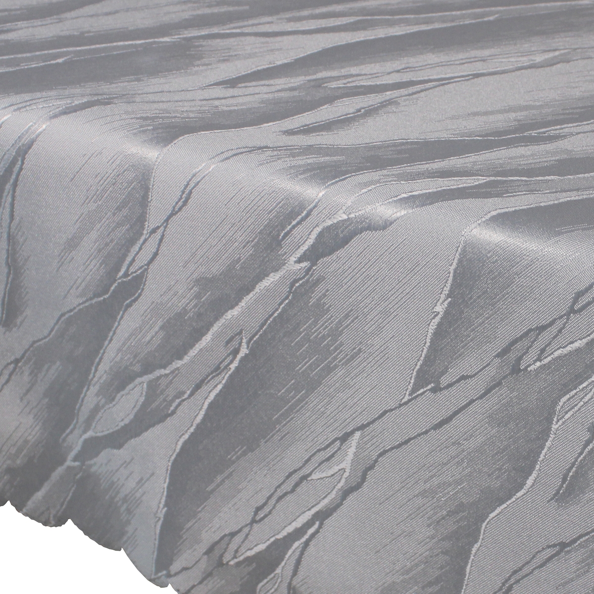 NYVI Tischdecke Jacquard Elegance Tischwäsche mit edler & luxuriöser Optik Farbe:Silber,Größe:160 cm (rund) Image