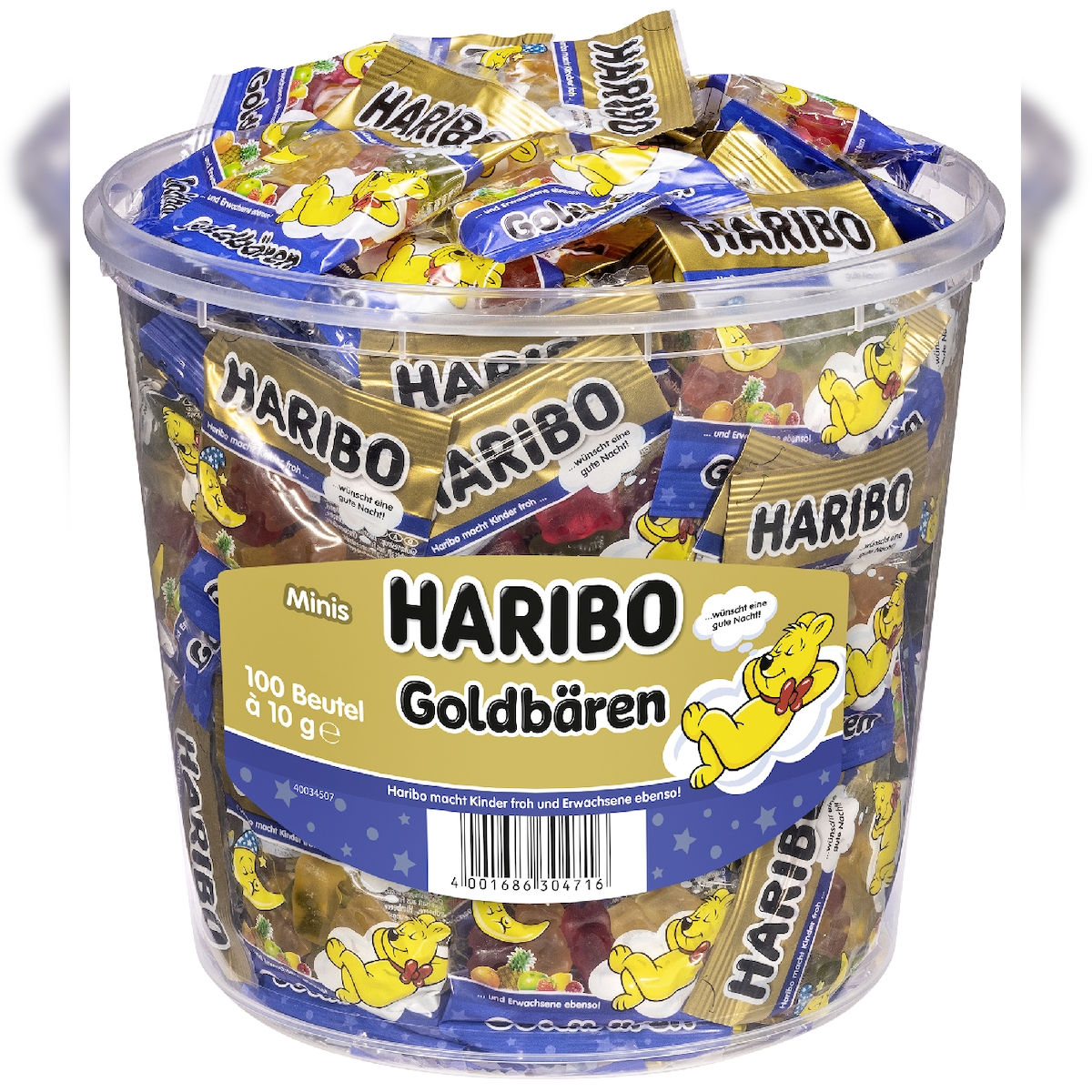 Haribo Goldbären Gute Nacht 100 Minibeutel (1 kg) Image