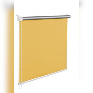 Thermorollo Verdunklungsrollo 90x150 cm gelb Fensterrollo mit Thermobeschichtung 100% Abdunklung in Image