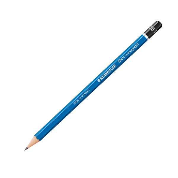 STAEDTLER Bleistift Mars Lumograph 100-4H 17,5cm 4H Schaft blau Image