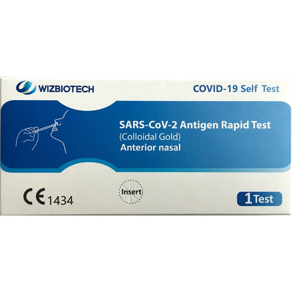 10x WIZ BIOTECH Schnelltest Nasal Laientest COVID-19 SARS-CoV-2 Antigen Rapid Test (Colloidal Gold) Image