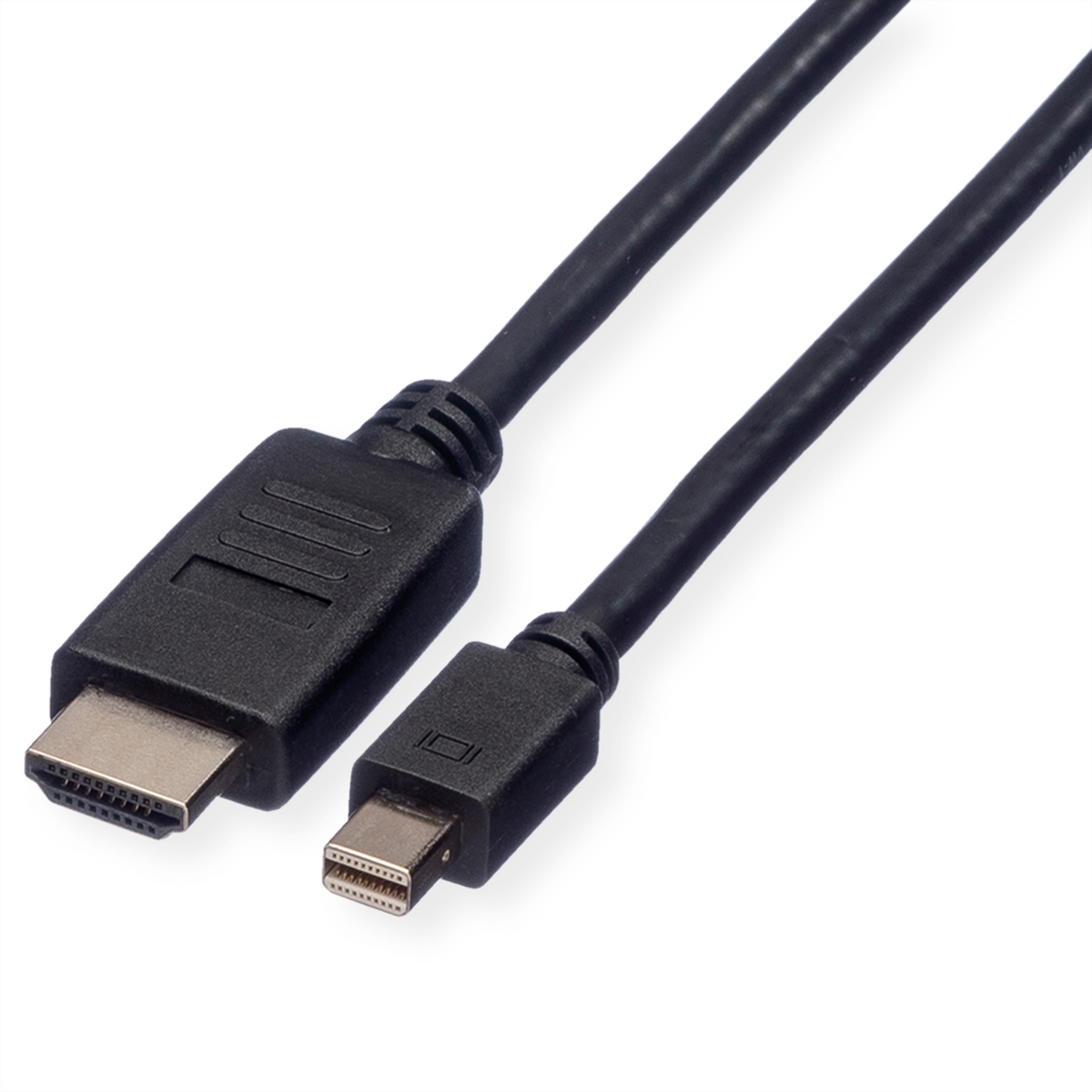 ROLINE Mini DisplayPort Kabel, Mini DP-HDTV, ST/ST, schwarz, 3 m Image