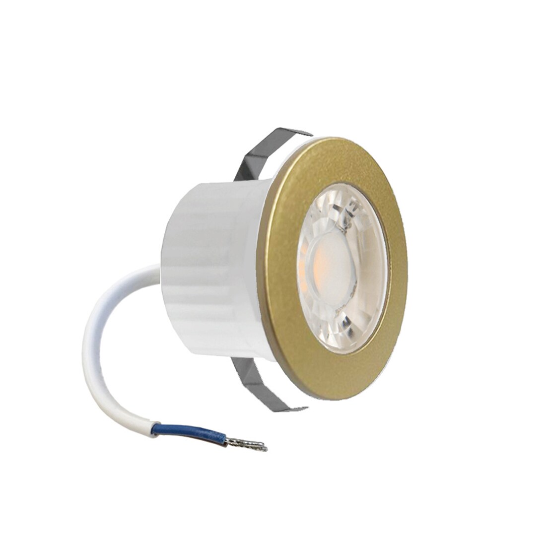 Braytron Mini Spot Einbauleuchte Einbaustrahler Spot 3 Watt 240 Lumen 230V Anschluss Schutzart IP54 Gold Neutralweiß Image