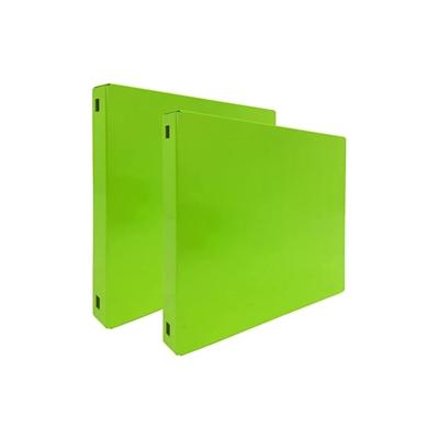PROREGAL Memoboard Doppelpack Metal geschlossen | HxBxT 30x30x3,5cm | Grün | Magnettafel Wandtafel Trägersystem Image
