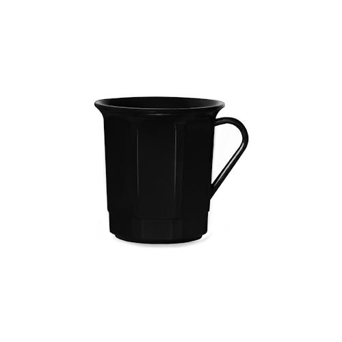 AKU® PP-Kaffeebecher mit Henkel aus Kunststoff, 300 ml/0,30 l, Mehrweg, schwarz
