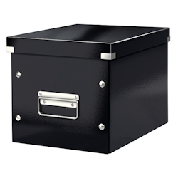 LEITZ Click & Store Aufbewahrungs- und Transportbox Cube 6109, mittel, schwarz Image