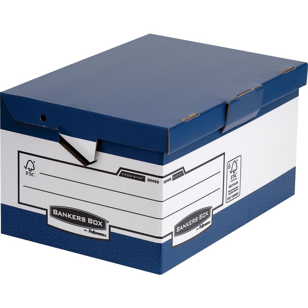 BANKERS BOX® Archivbox ergonom.Tragegriffen/0048901 B378xH293x T545 bl Image