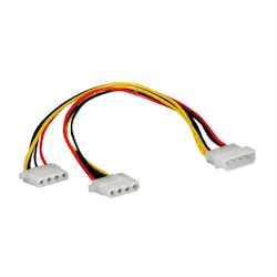 ROLINE Y-Kabel 4 pol. HDD / 2x 4 pol. HDD, 0,3 m Image
