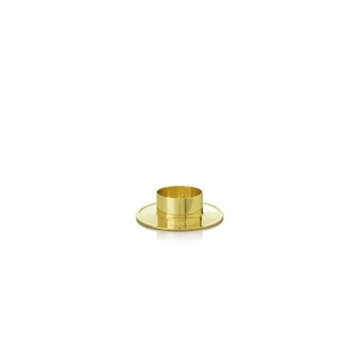 Kerzenhalter Messing Gold poliert für Ø 60 mm Kerzen, Taufkerzen, Hochzeitkerzen, Anlasskerzen