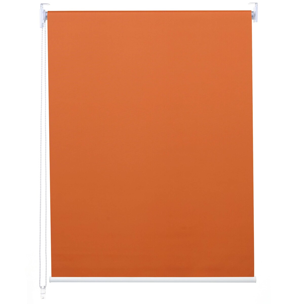 Mendler Rollo HWC-D52, Fensterrollo Seitenzugrollo Jalousie, 100x230cm Sonnenschutz Verdunkelung blickdicht ~ orange Image