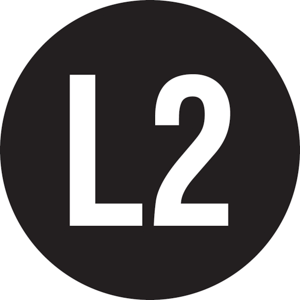 Leiterkennzeichnung, Wechselstromnetz Außenleiter 2 - 1 Bund = 100 Stk - 20 mm Folie selbstklebend Image