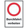 Durchfahrt verboten Schild A5 (148x210mm)