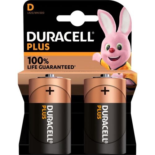 Duracell Batterie PLUS D 18000 mAh Alkali 1.5 V 2 2 Stück Image