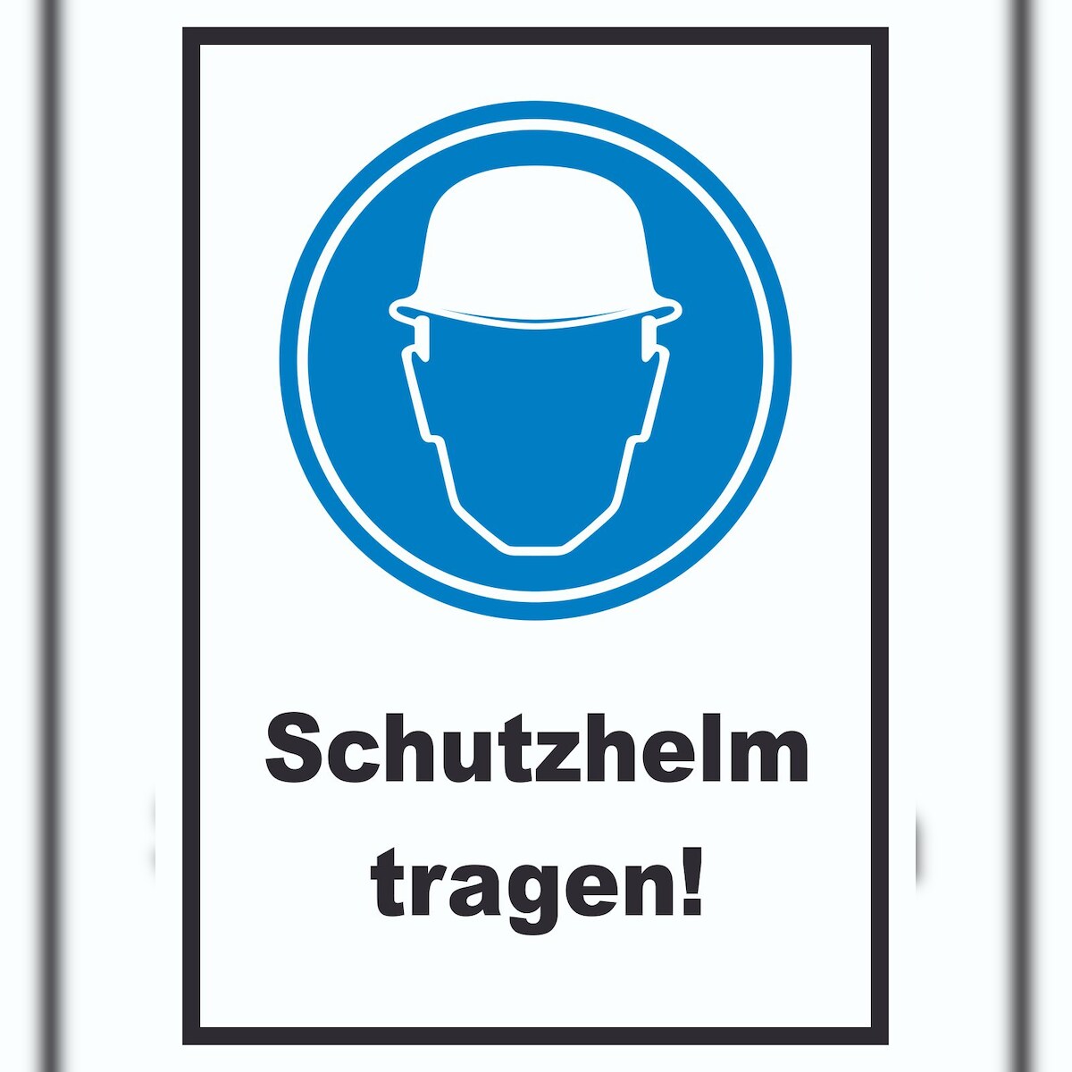 Schutzhelm tragen Schild A6 (105x148mm) Image