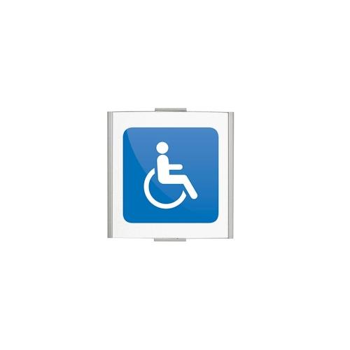 FRANKFURT Türschild 120x120mm mit Piktogramm WC Behinderte
