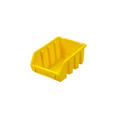 PROREGAL Sichtlagerbox 2 | HxBxT 7,5x11,6x16,1cm | Polypropylen | Gelb | Sichtlagerbehälter, Sichtlagerkasten, Sortierbehälter Image