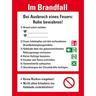 Schild I Aushang Verhaltensregeln Im Brandfall, Kunststoff, 210x297mm, ASR A1.3, DIN EN ISO 7010