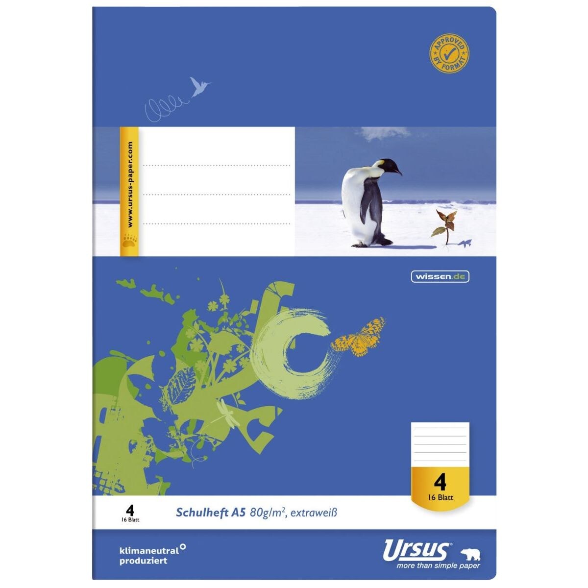 Heft LIN4 A5 16 Blatt 80g/qm 10mm liniert Image