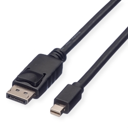 ROLINE GREEN DisplayPort Kabel, DP ST - Mini DP ST, TPE, schwarz, 3 m Image