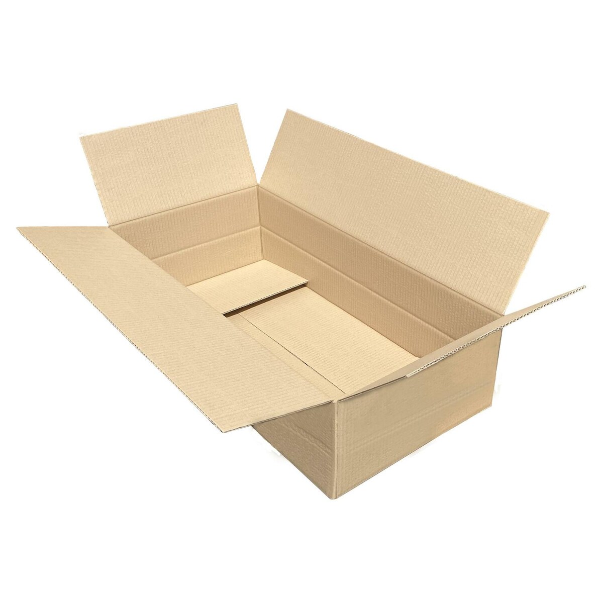 VEPATIM Faltkarton 800x400x(100)-200mm mit variabler Höhe 1-wellig Dickwelle braun Image