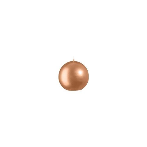 Kopschitz Kugelkerzen Caramel Karamell mit Metalleffekt (Metallic Matt), Ø 7 cm, 6 Stück