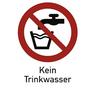 Kein Trinkwasser ISO 7010, Kombischild, Alu, 131x185 mm