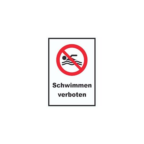 Schwimmen verboten Schild A3 (297x420mm)