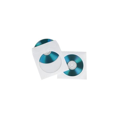 Hama CD Paper Sleeves, white, 100 pcs/Pack 1 Disks Weiß