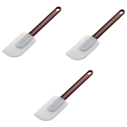 3x Teigschaber Silikon, Gastronomiebedarf Spatel Spatula 35,56 cm, 14 inch