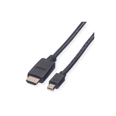VALUE Mini DisplayPort Kabel, Mini DP-HDTV, ST/ST, schwarz, 2 m Image