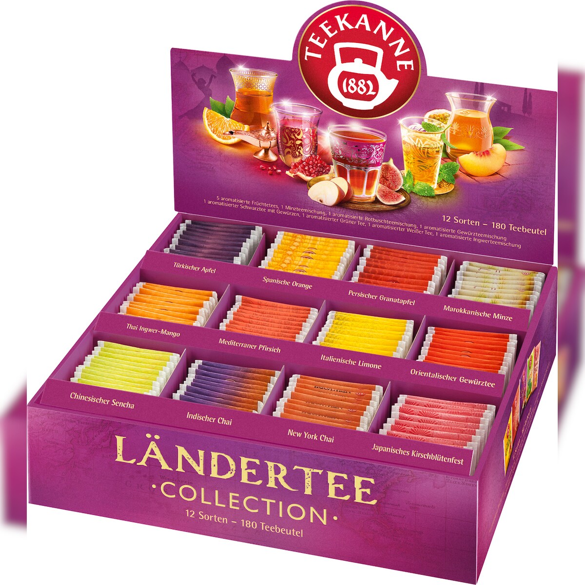 Teekanne Ländertee Collection Box 180 Teebeutel (383 g) Image