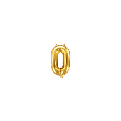 Folienballon gold Zahl 0