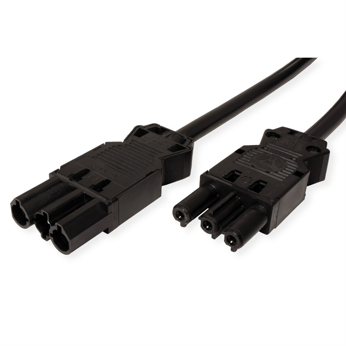 BACHMANN Geräteverlängerung GST18-3 Stecker/Kupplung, schwarz, 5 m Image