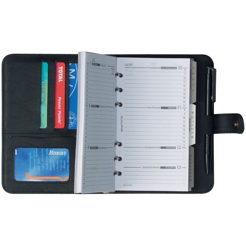 bind Terminplaner Modell 17501-1, A7, ohne Kalender, schwarz Image